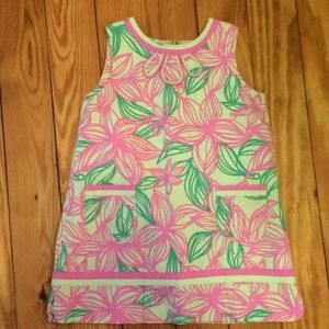 Girls pink and green Lilly dress